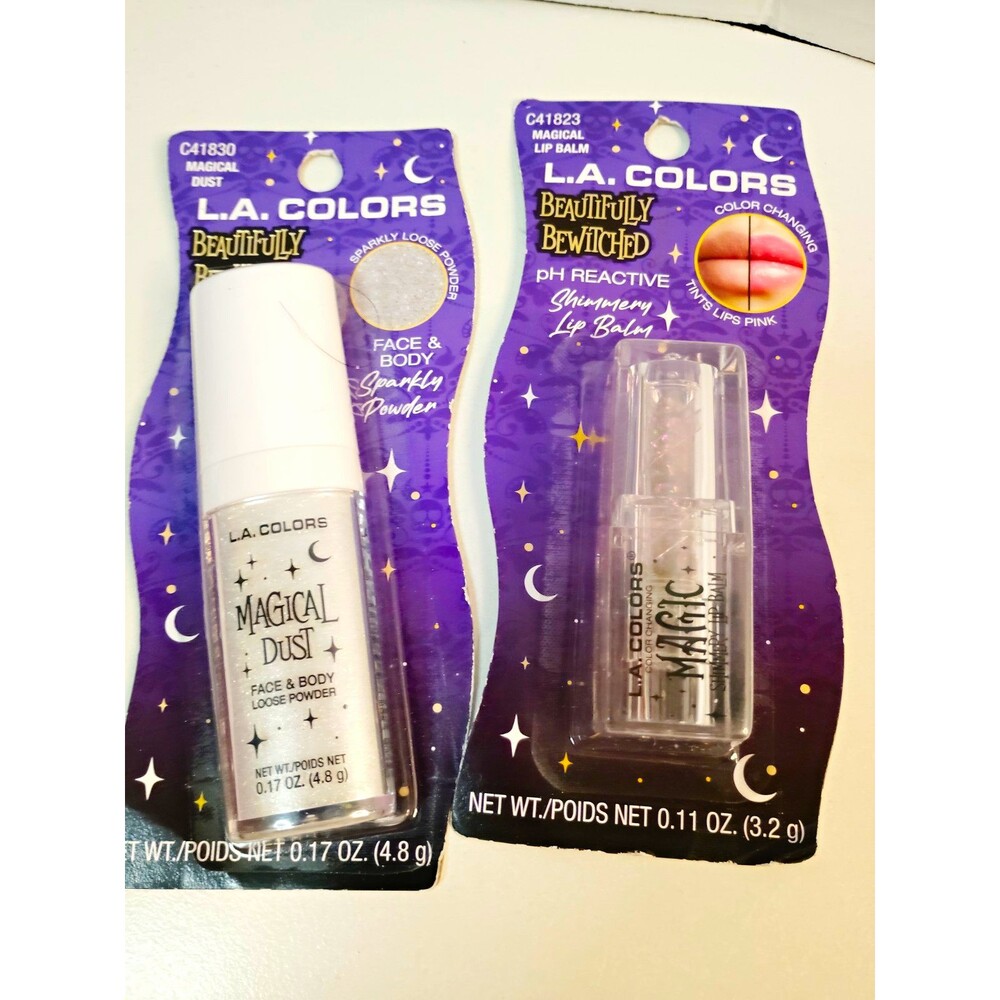 L.A. COLORS Beautiful Bewitched Lip Balm And Face And Body Sparkle Powder